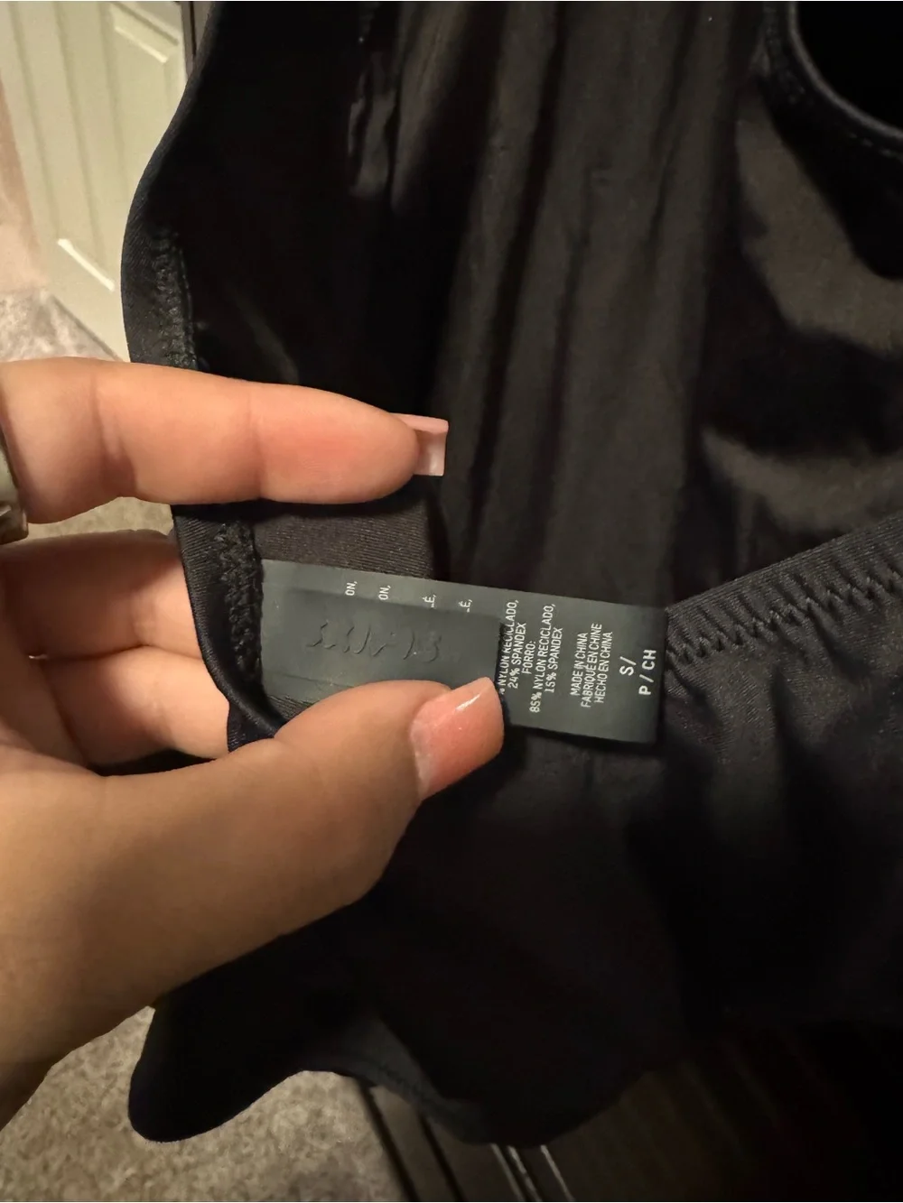 NWOT SKIMS Black One-Piece Swimsuit